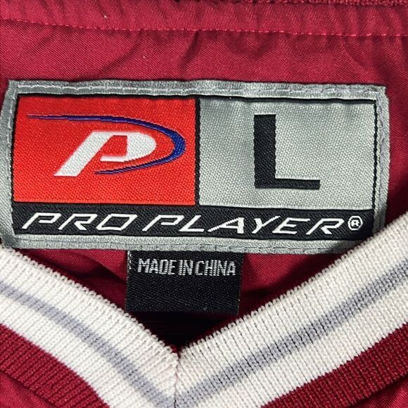 🔥🏈 Vintage OKLAHOMA SOONERS Pro Player Embroidered Pullover Jacket Sz Lg - EUC - Picture 10 of 11